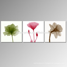 Flocage Fleurs Toile Art / Couleur Floral Art Art / Triptyque Abstrait Artwork for Wall